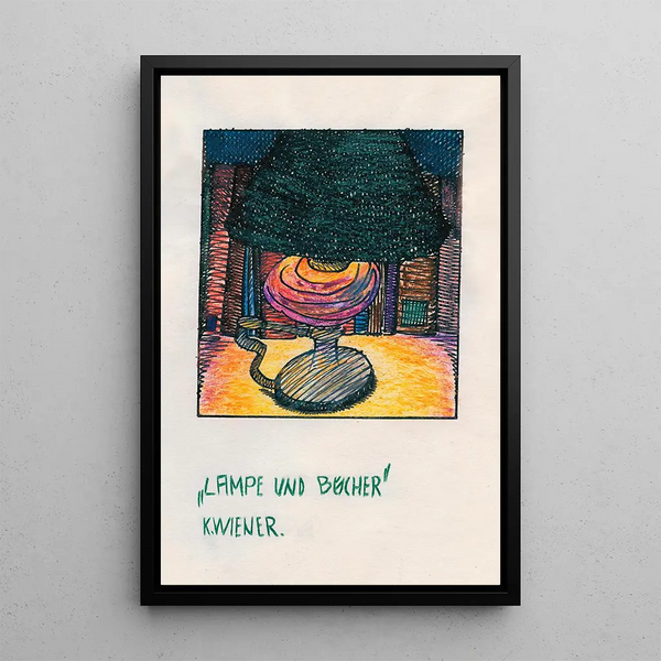 Karl Wiener - Lampe und Bcher.webp