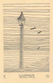 Lanterne en drie vogels - Karl Wiener — weergave van het kunstwerk