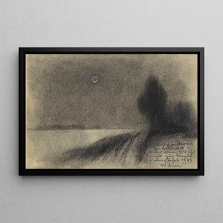 Karl Wiener - Mondesfinsternis bei Vollmond an der Donau.webp