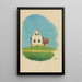 Onbekende titel huis in prairie - Karl Wiener — ingelijst kunstwerk aan de muur
