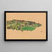 Untitled Painting, Landscape in Styria - Karl Wiener — framed artwork on a wall