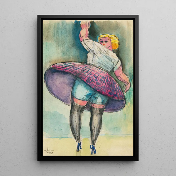 Karl Wiener - Ohne Titel tanzende Frau.webp