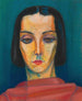 Portret van een dame - Karl Wiener — weergave van het kunstwerk