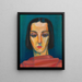 Portret van een dame - Karl Wiener — ingelijst kunstwerk aan de muur