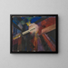 Lachend zwart - Karl Wiener — ingelijst kunstwerk aan de muur