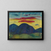 Zonsondergang - Karl Wiener — ingelijst kunstwerk aan de muur