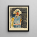 Portret van een vrouw II - Karl Wiener — ingelijst kunstwerk aan de muur