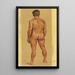 Nu masculin VII - Karl Wiener — ingelijst kunstwerk aan de muur