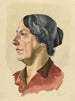 Portret van een vrouw - Karl Wiener — weergave van het kunstwerk