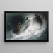 Op weg naar redding - Karl Wilhelm Diefenbach — ingelijst kunstwerk aan de muur
