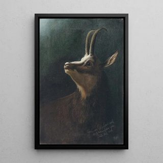 Karl Wilhelm Diefenbach - Kopf einer Gemse.webp