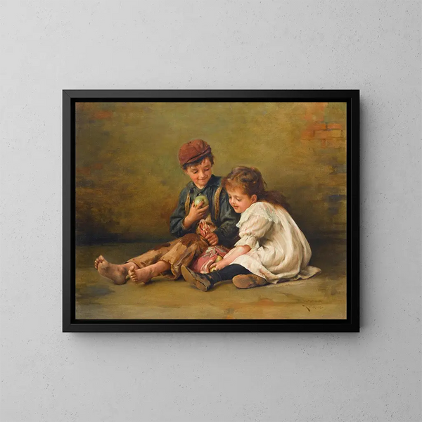 The Sharing of the Spoils - Karl Witkowski — framed artwork on a wall