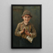 The newspaper boy - Karl Witkowski — framed artwork on a wall