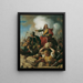 De verdediging van Wenen tegen de Turken in 1683 - Karl von Blaas — ingelijst kunstwerk aan de muur