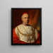 Portrait painting of Jean Scitowski, Archbishop of Gran and Primate of Hungary and Cardinal of Santa Croce in Jerusalem - Karl von Blaas — framed artwork on a wall