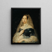 Portret van een dame - Karl von Jagemann — ingelijst kunstwerk aan de muur