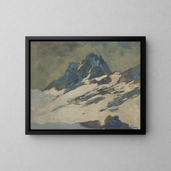 Les Tatras en hiver - Karol Polnyi — framed artwork on a wall