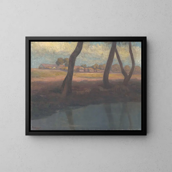 Landscape - Karol Pongrácz — framed artwork on a wall