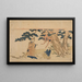 Hagoromo met verenmantel - Katsukawa Shunsen — ingelijst kunstwerk aan de muur