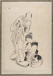Album de schetsenboek door Katsushika Hokusai en zijn leerlingen Pl13 - Katsushika Hokusai — weergave van het kunstwerk