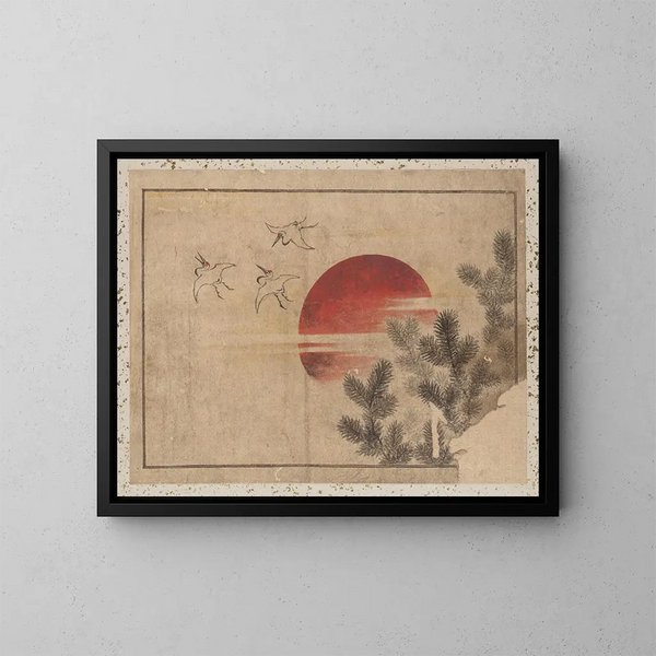 Schetsboek van Katsushika Hokusai en zijn leerlingen Pl46 - Katsushika Hokusai — ingelijst kunstwerk aan de muur