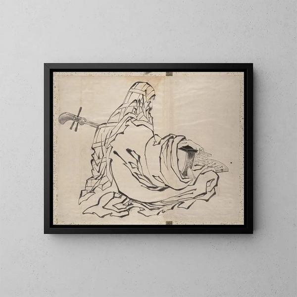 Album de schetsen van Katsushika Hokusai en zijn leerlingen Pl55 - Katsushika Hokusai — ingelijst kunstwerk aan de muur