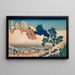 Vue arrière du Fuji depuis la rivière Minobu - Katsushika Hokusai — ingelijst kunstwerk aan de muur