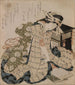 van het slapende courtisane-schilderij - Katsushika Hokusai — weergave van het kunstwerk