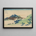 van het Col d'Inume in de provincie Kai - Katsushika Hokusai — ingelijst kunstwerk aan de muur