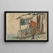 Ishiyakushi - Katsushika Hokusai — ingelijst kunstwerk aan de muur