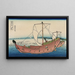 Route maritime van Kazusa - Katsushika Hokusai — ingelijst kunstwerk aan de muur