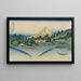 Vue van het wateroppervlak bij Misaka - Katsushika Hokusai — ingelijst kunstwerk aan de muur