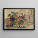 Kuwana - Katsushika Hokusai — ingelijst kunstwerk aan de muur