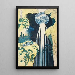 Katsushika Hokusai - The Amida Falls in the Far Reaches of the Kisokaid Road.webp