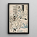 The Palace of King Zhou of China - Katsushika Hokusai — framed artwork on a wall