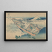 Ushibori in de provincie Hitachi, Jsh Ushibori - Katsushika Hokusai — ingelijst kunstwerk aan de muur