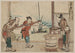 Yoshiwara - Katsushika Hokusai — weergave van het kunstwerk
