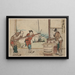 Yoshiwara - Katsushika Hokusai — ingelijst kunstwerk aan de muur