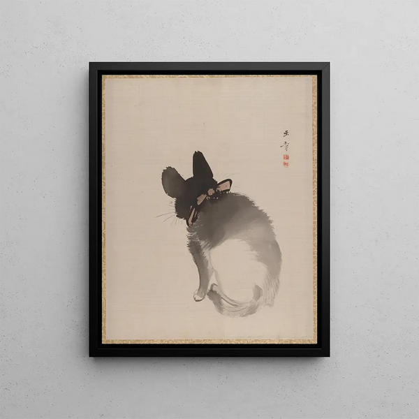 Kawabata Gyokush - Cat Seen from Behind.webp