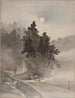 Voyager au clair de lune - Kawabata Gyokushō — artwork view