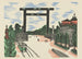 Torii de Kudan - Kawakami Sumio — weergave van het kunstwerk
