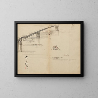 Kawanabe Kysai - Boats on a River.webp