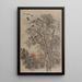 Vleermuizen bij dageraad - Kawanabe Kyōsai — ingelijst kunstwerk aan de muur