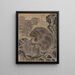 Singes - Kawanabe Kyōsai — ingelijst kunstwerk aan de muur