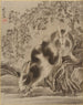 Lapins - Kawanabe Kyōsai — weergave van het kunstwerk