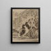 Lapins - Kawanabe Kyōsai — ingelijst kunstwerk aan de muur