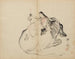 Monju staand - Kawanabe Kyōsai — weergave van het kunstwerk