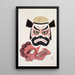 Illustrations collected from Japanese toys by Kyosen Pl024 - Kawasaki Kyōsen — framed artwork on a wall