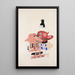 Illustraties verzameld van Japanse speelgoed door Kyōsen Pl065 - Kawasaki Kyōsen — ingelijst kunstwerk aan de muur
