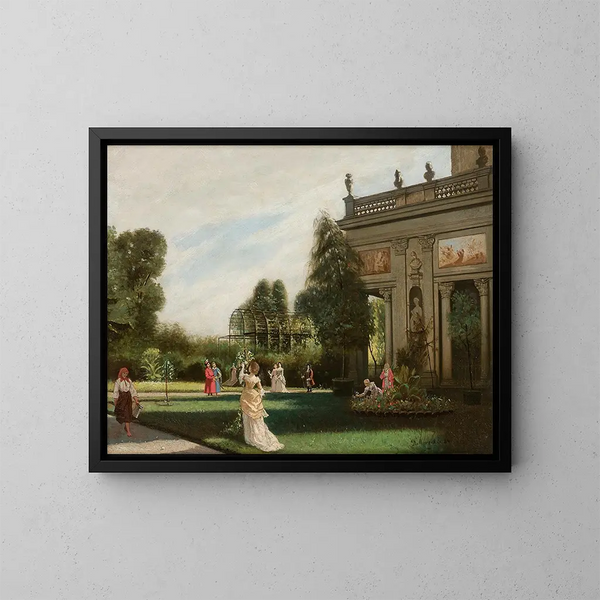Wilanów Painting - Kazimierz Mirecki — framed artwork on a wall